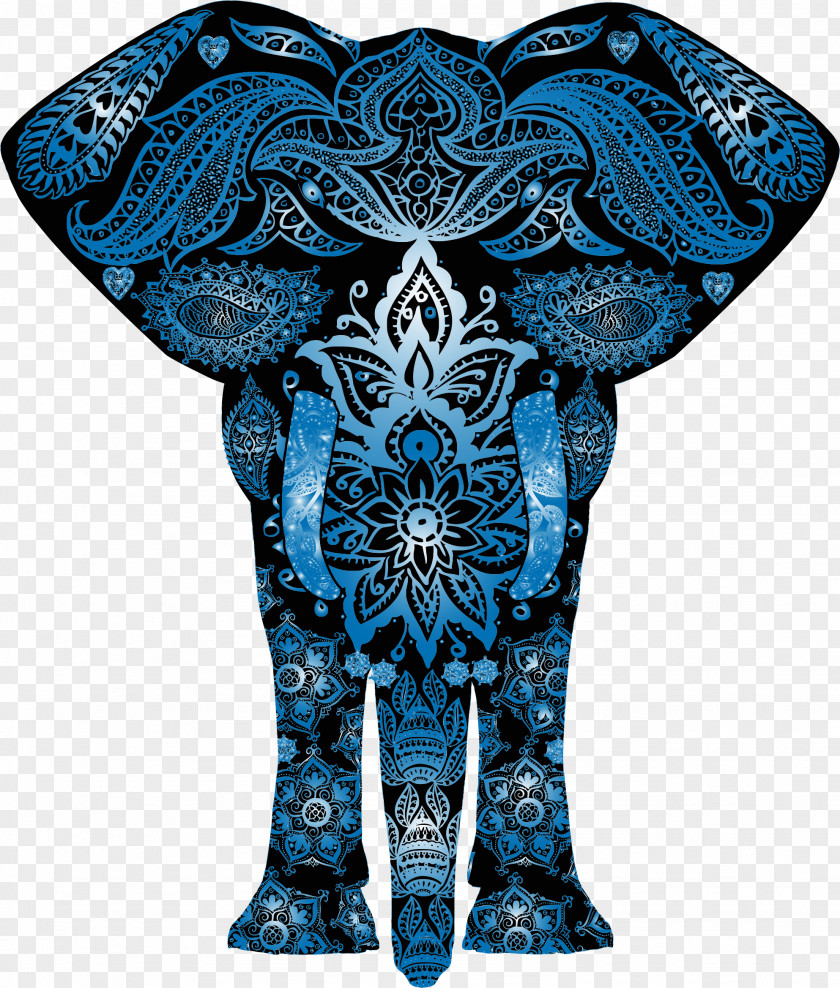 Elephant Motif Gold African Clip Art PNG