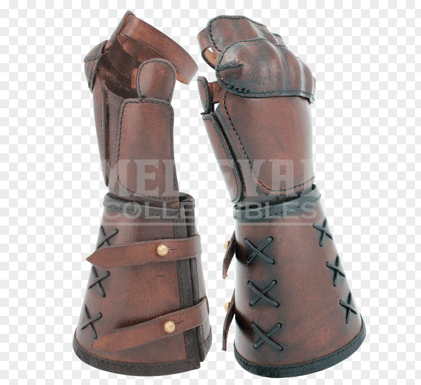 Gauntlet Bracer Leather Glove Costume PNG