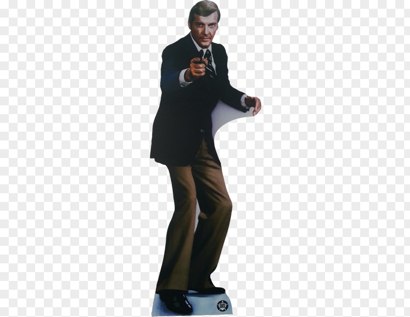 James Bond Silhouette Shoulder Figurine PNG