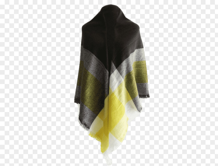 Lemon Yellow Scarf Shawl Glove PNG