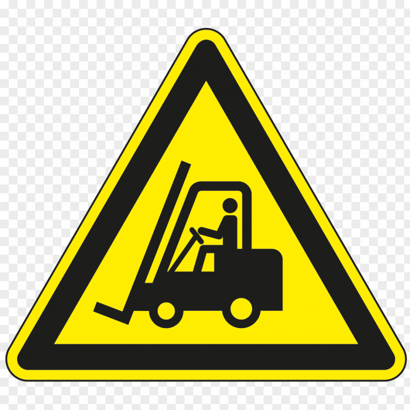 Zoom In Forklift Hazard Symbol Sign Plastic PNG