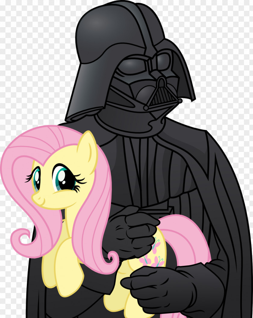Darth Vader Anakin Skywalker Fluttershy Pony Pinkie Pie Rarity PNG