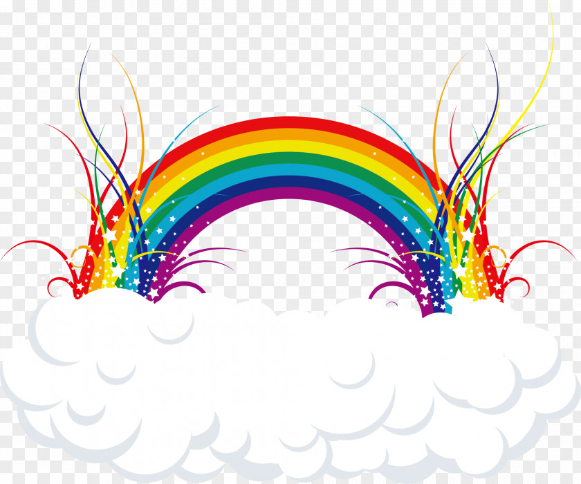 Rainbow Cartoon Clip Art PNG