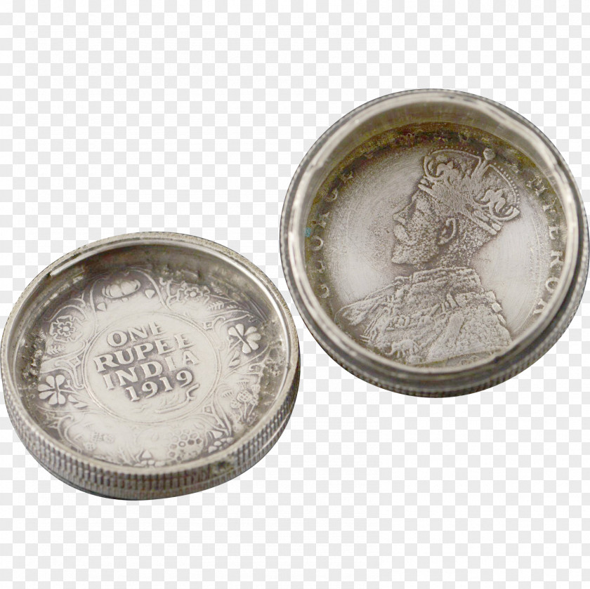 Rupee Coin Silver Nickel PNG