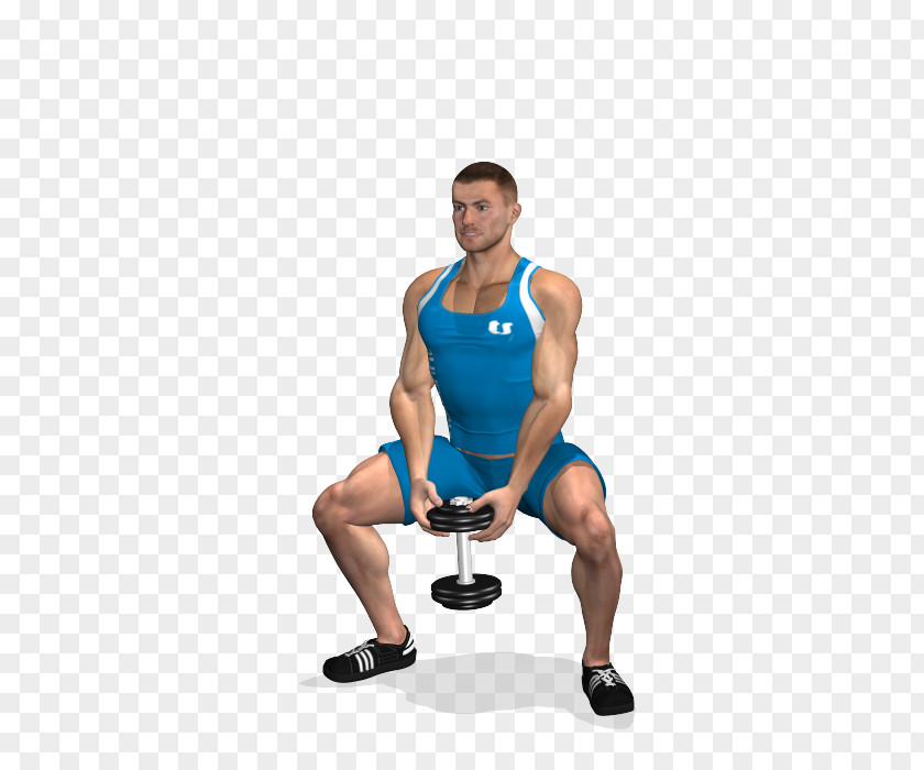 Sumo Squat Dumbbell Physical Exercise Deadlift Gluteal Muscles PNG