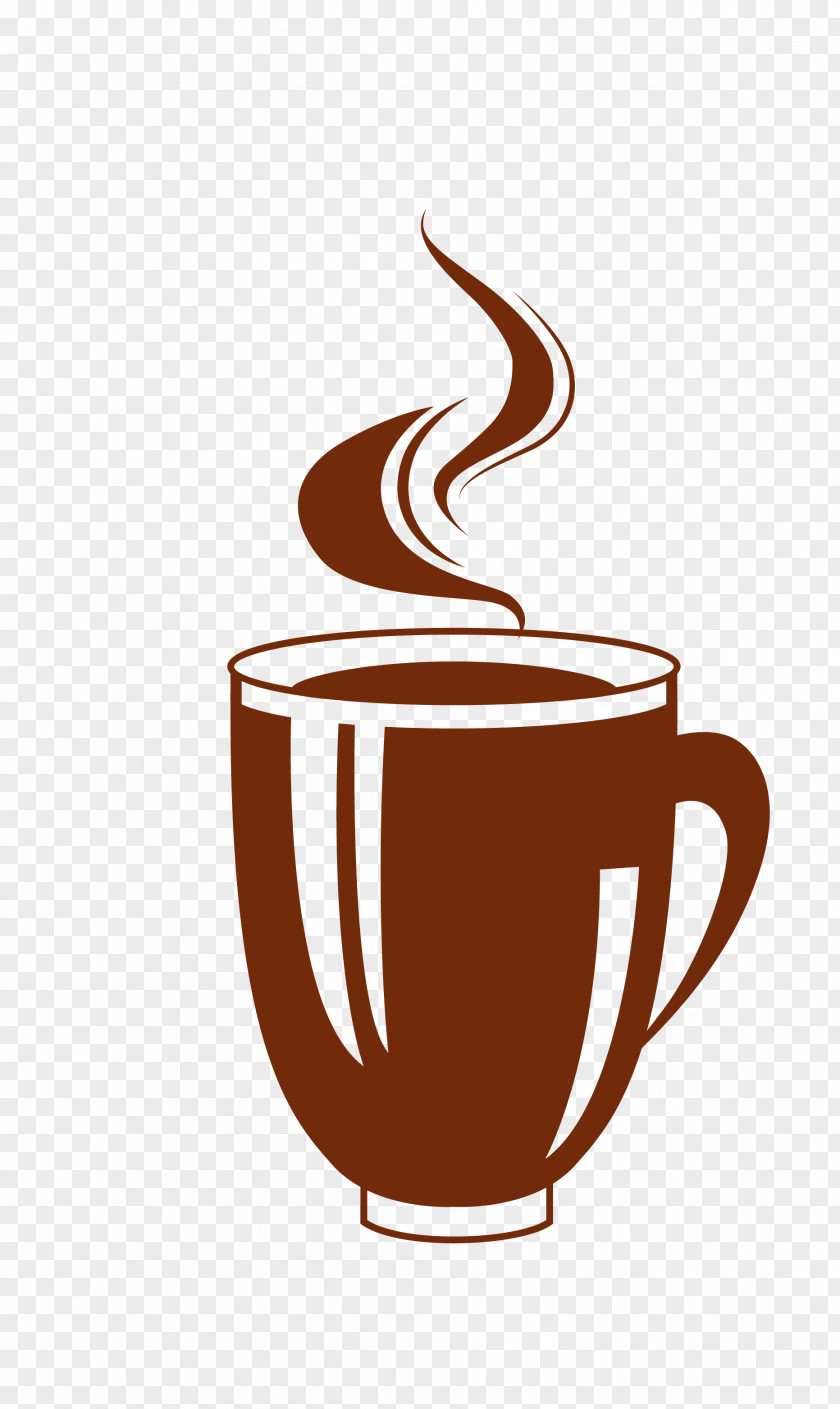 Vector Black Breath Coffee Milk Cup PNG