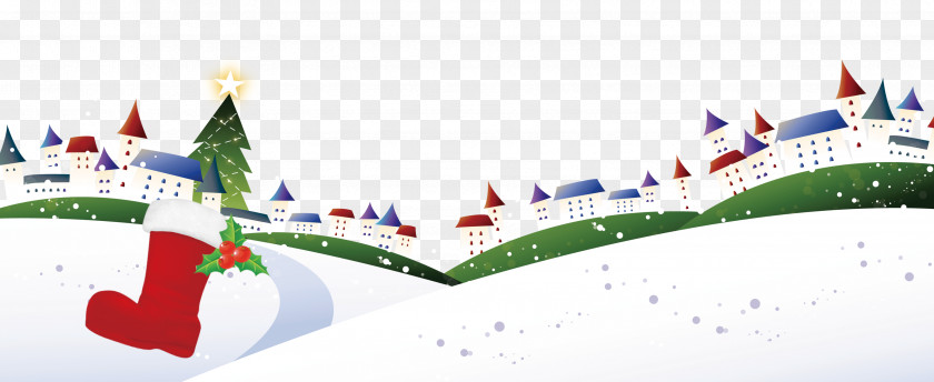 Cartoon Snow Christmas PNG