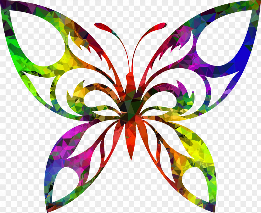 Tribal Butterfly Silhouette Clip Art PNG