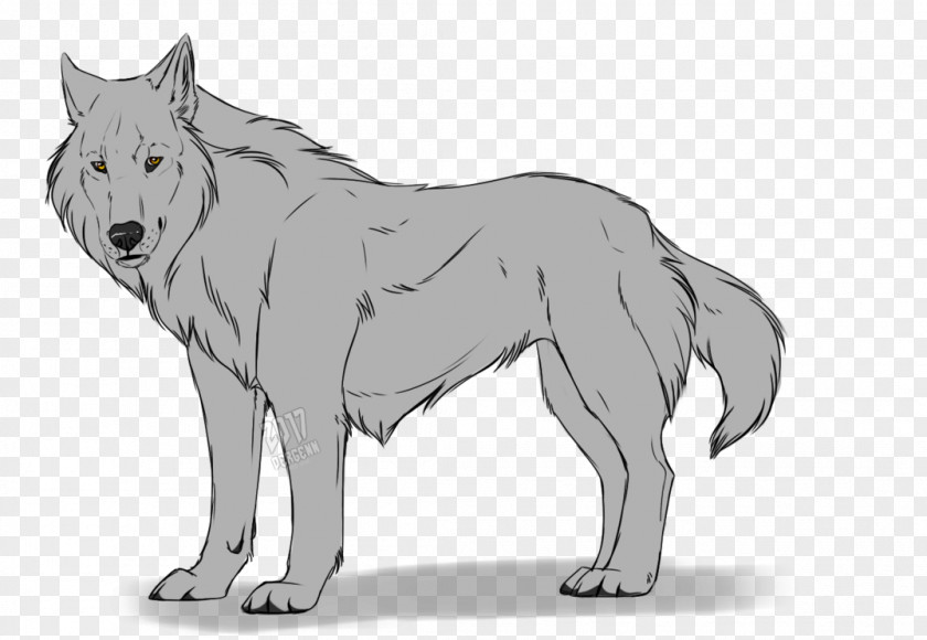 Wolf Dog Canidae Snout Line Art Drawing PNG