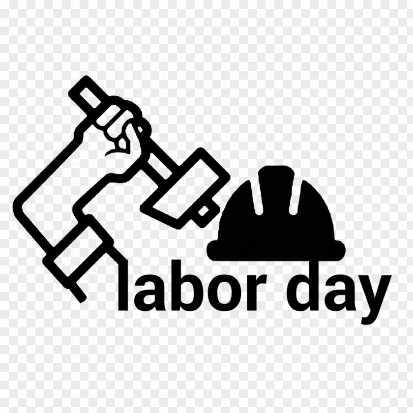 Blackandwhite Arm Labor Day Graphic Design PNG