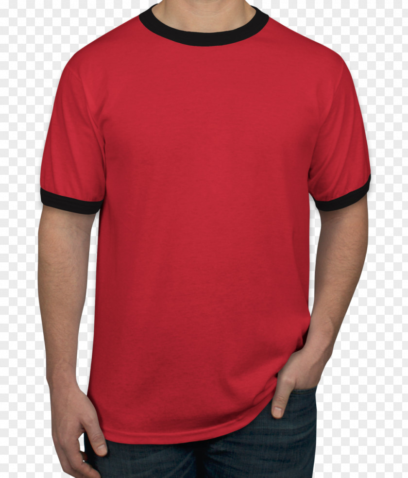 T-shirt Printing Ringer Long-sleeved PNG