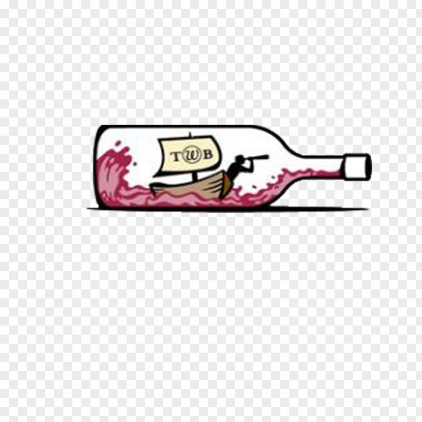 Drifting Bottle Wine Logo Alphabet Arm Design Creativity PNG