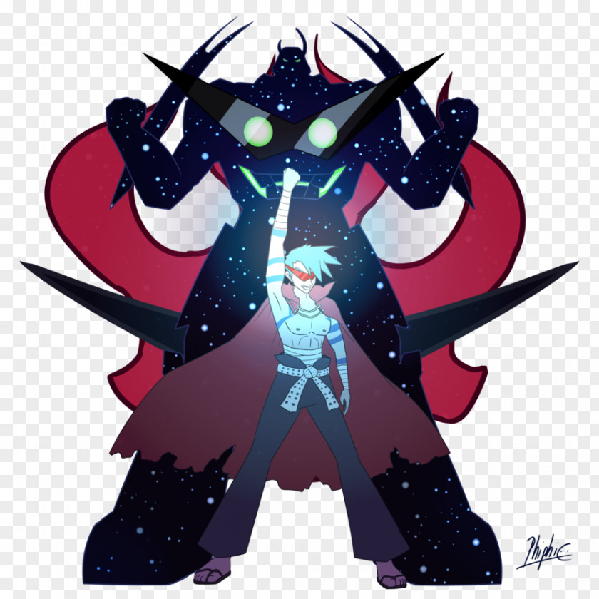 Gurren Lagann Cartoon Legendary Creature PNG