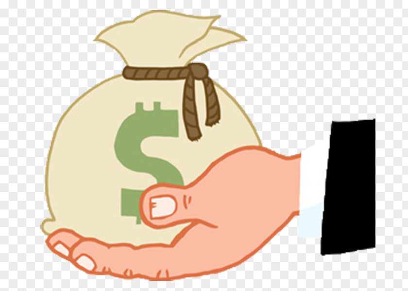 Holding The Pocket Of Money Bag Donation Gift Clip Art PNG
