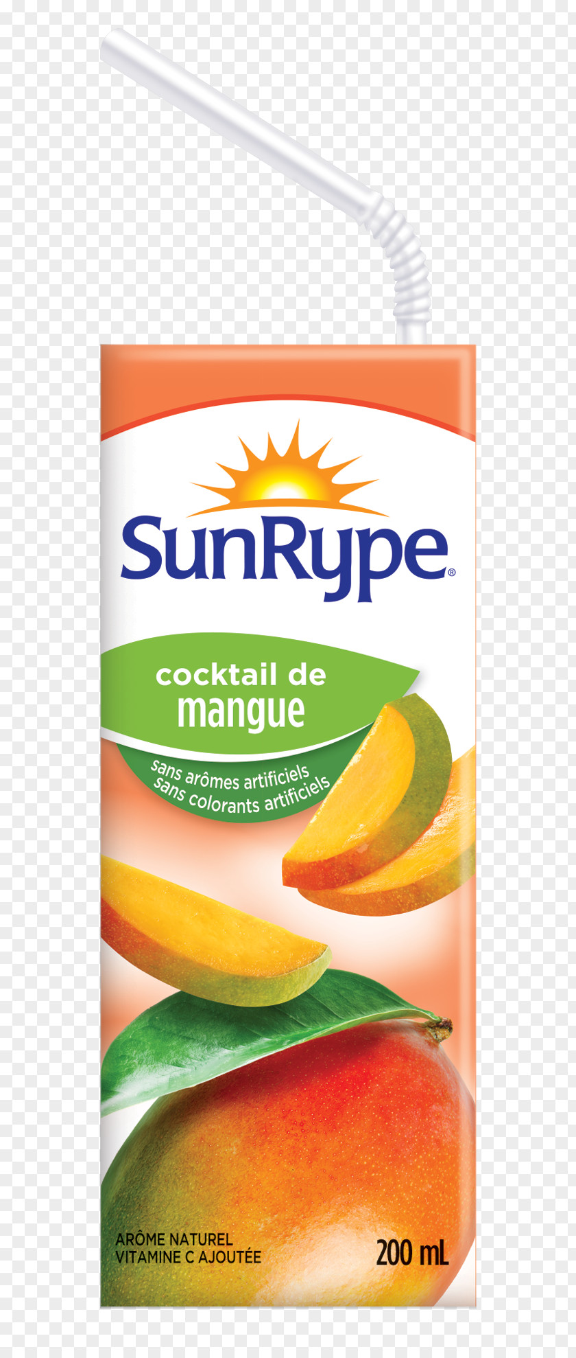 Jus Mangue Juice Cocktail Sun-Rype Food Added Sugar PNG