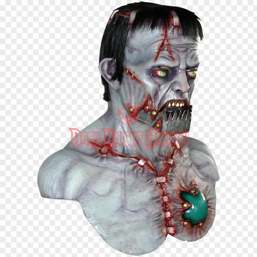 Mask Frankenstein's Monster Halloween Costume PNG