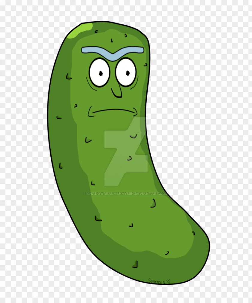 Pickle Rick Pickled Cucumber Clip Art PNG
