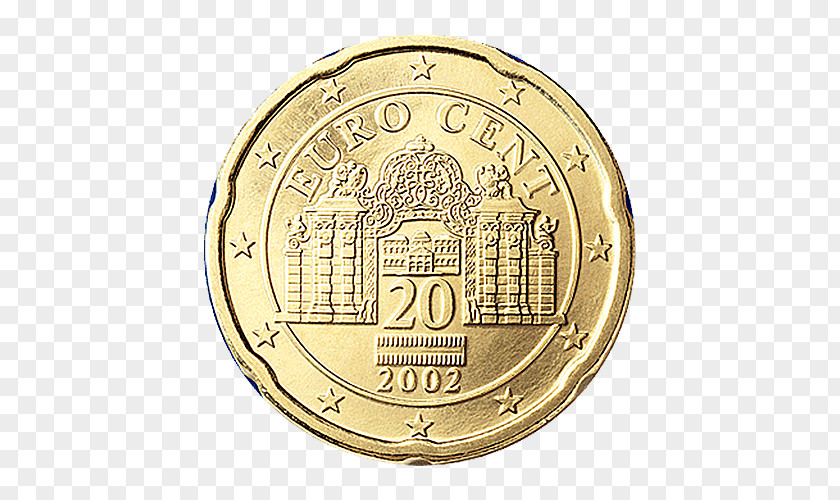 20 Cent Euro Coin Austria Coins PNG