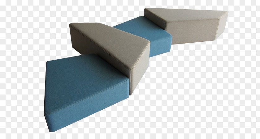 Blue-gray Color Stitching Decorative Sofa Couch Grey Blue PNG