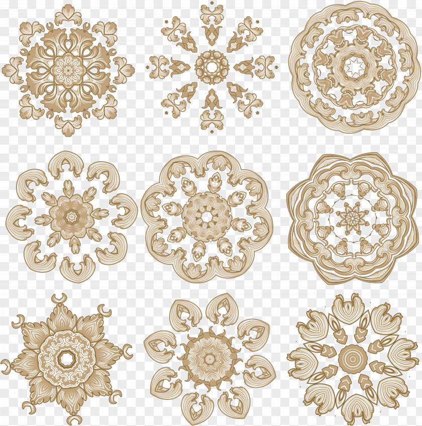 Embroidery Flyer Circle Pattern PNG