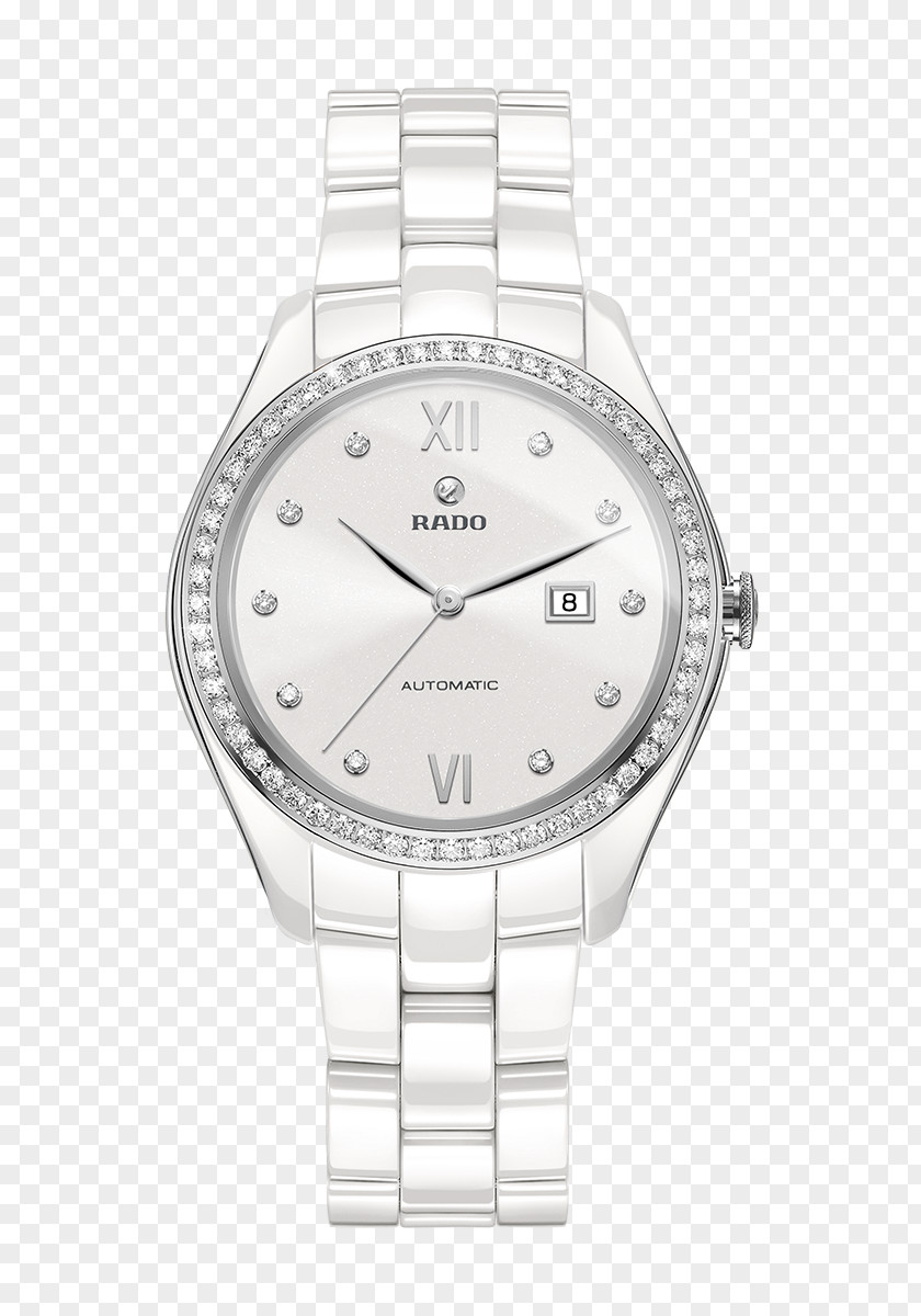 Radar Mechanical Watch White Pearl Diamond Watches Female Form Automatic Tissot Armani PNG