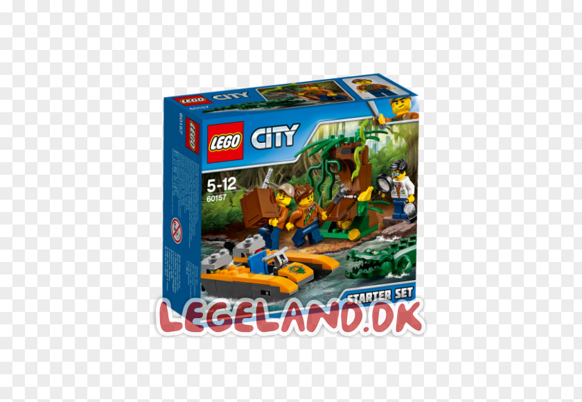 Toy LEGO City 60157 Jungle Starter Set 60161 Exploration Site PNG