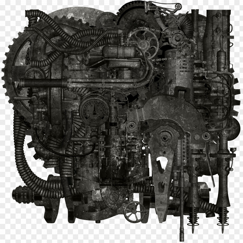 Diablo Machinery Industrial Revolution Steampunk Steam Engine PNG