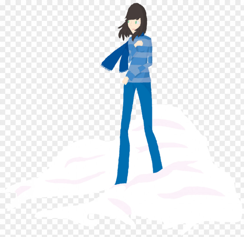 Girly Clothing Arm Electric Blue PNG