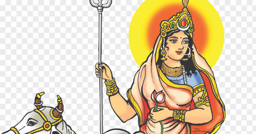 Goddess Parvati Kali Navadurga Shailaputri PNG