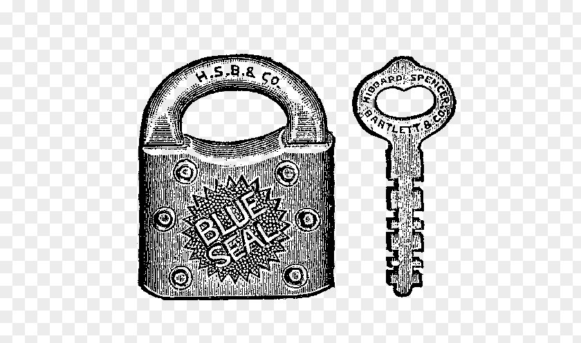 Old Lock Padlock Key Clip Art PNG