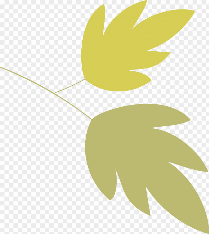 Plant Stem Leaf Yellow M-tree Line PNG