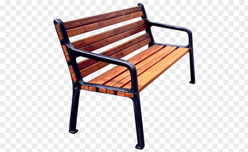 Chair Bench Furniture Park Cast Iron PNG