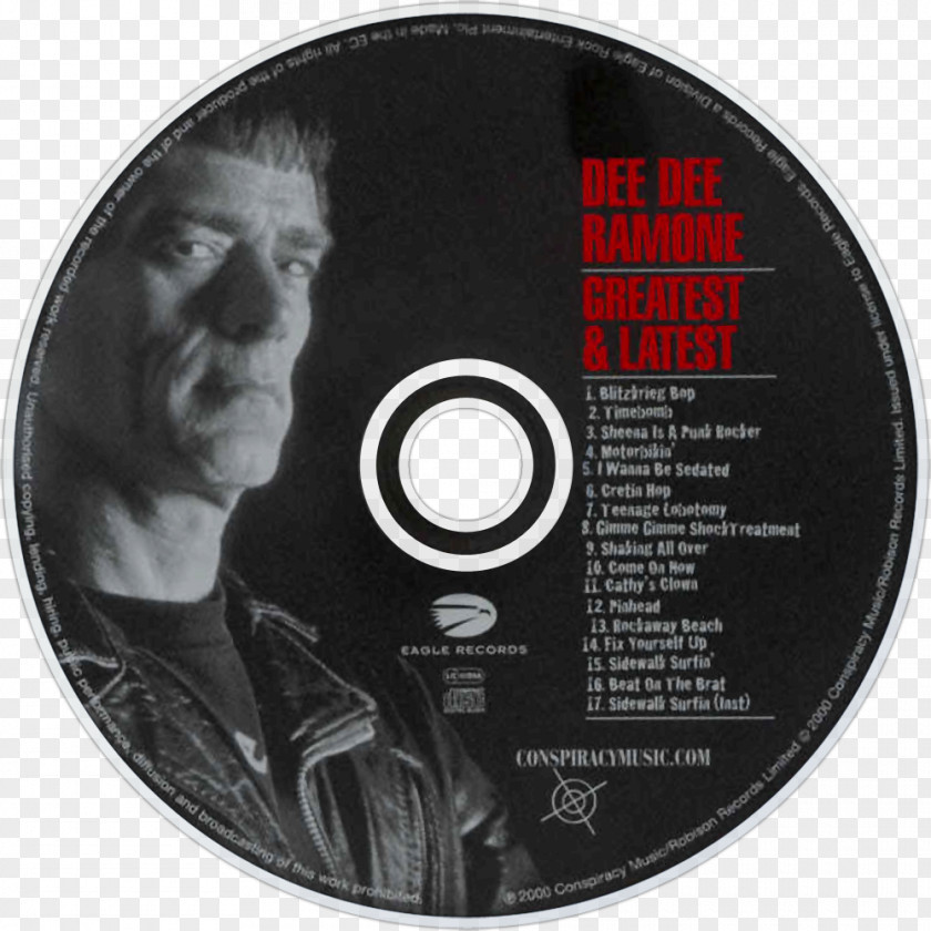 Dee Ramone Greatest & Latest Compact Disc Live In Amsterdam Toto White PNG