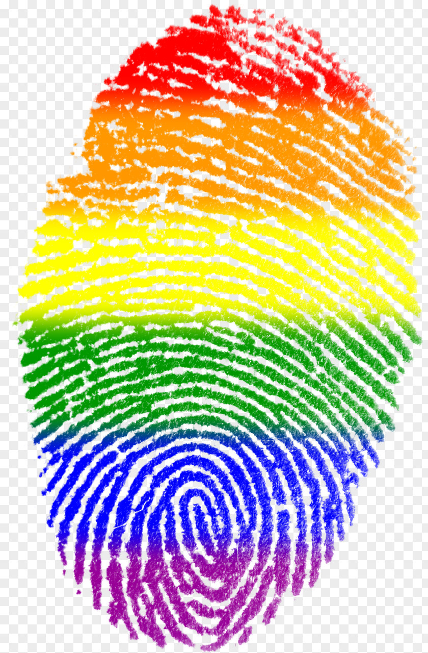 Finger Print Fingerprint Rainbow Flag LGBT Symbols PNG