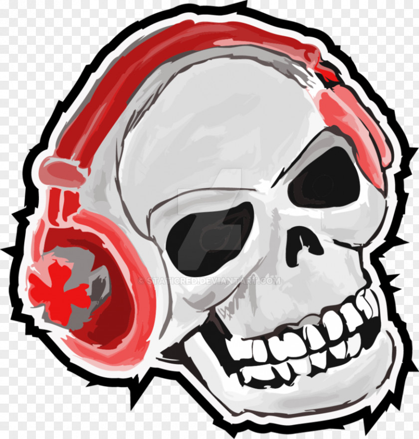 Skull Headphones Skeleton Clip Art PNG