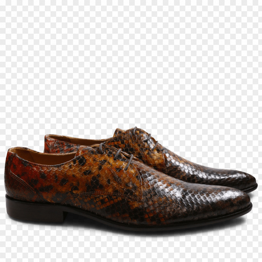 Snake Slip-on Shoe Brown Derby Leather PNG
