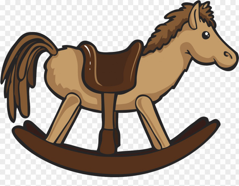 Trojan Rocking Chair Horse Illustration PNG
