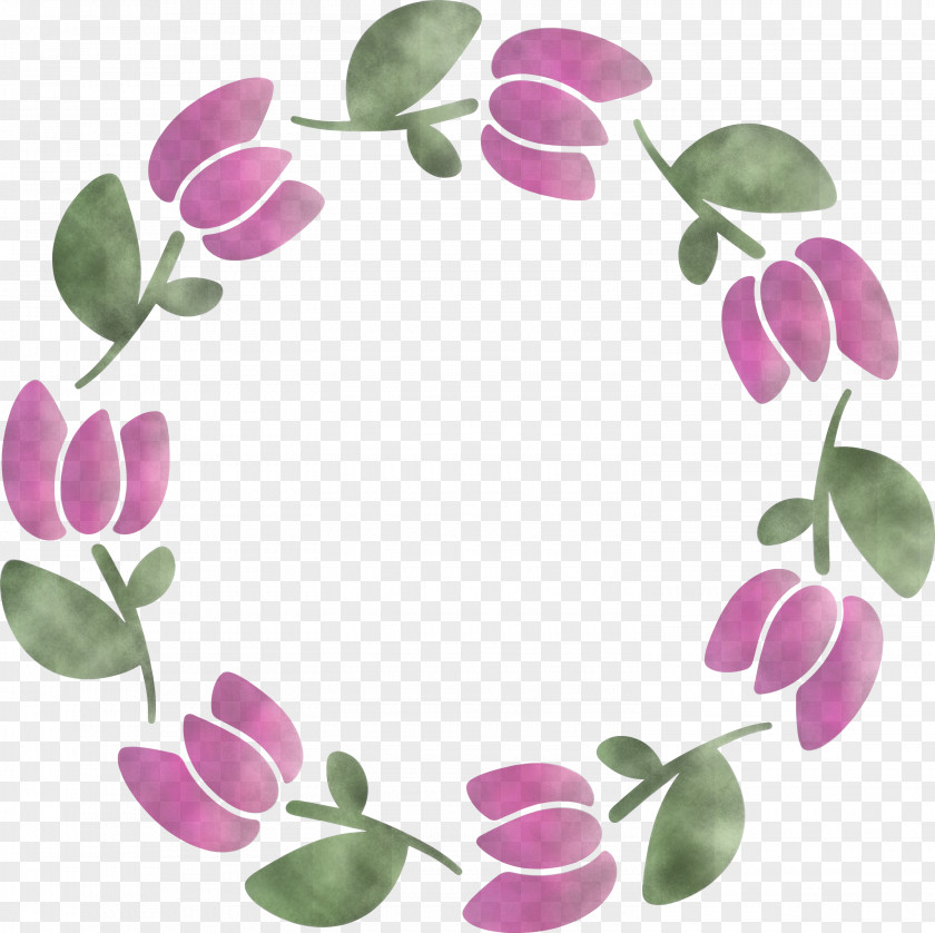 Tulip Frame Easter PNG