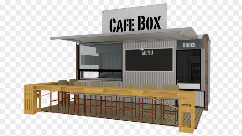 Building Shipping Container Architecture Intermodal Cafe Restaurant PNG