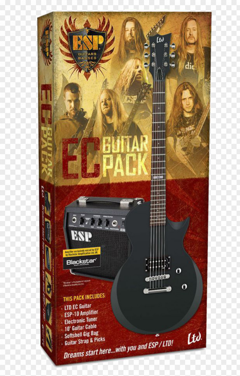 Electric Guitar ESP LTD EC-1000 Amplifier Gibson Les Paul M-1000 PNG