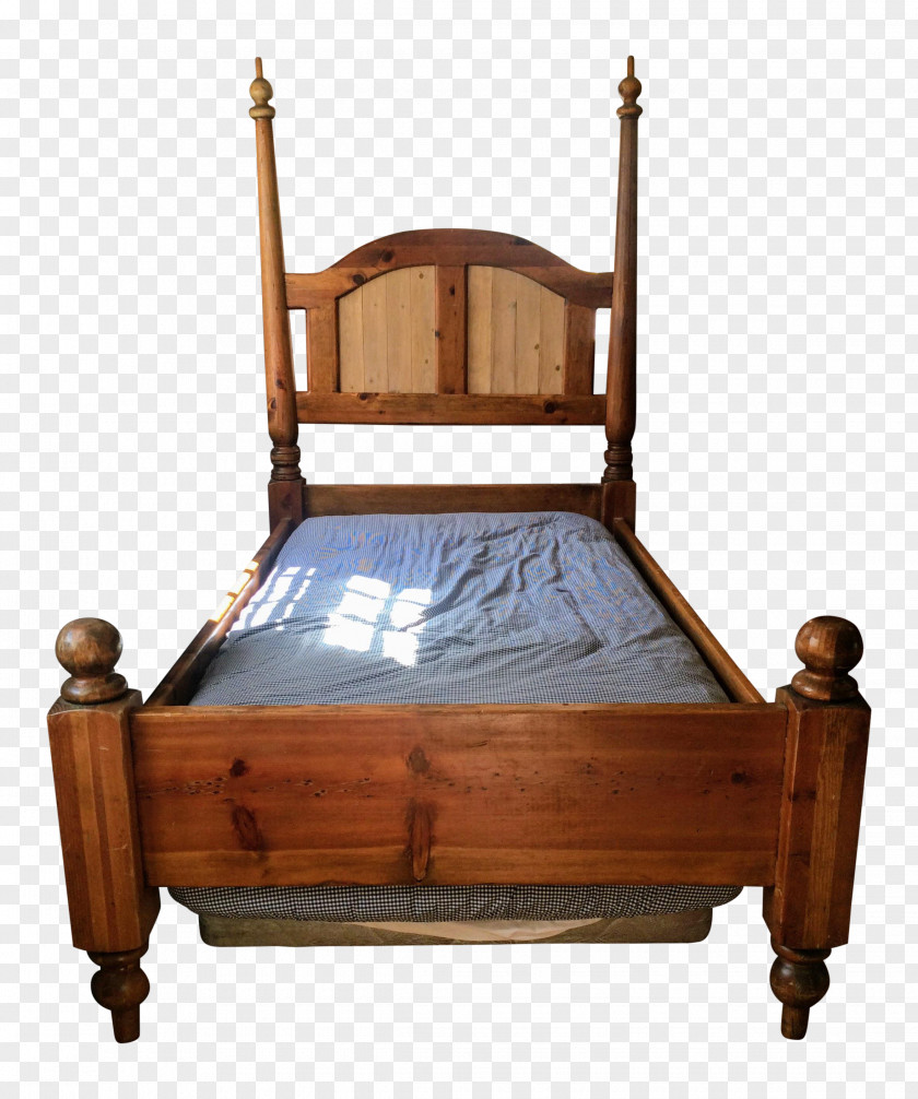 Mattress Bed Frame Antique Hardwood PNG