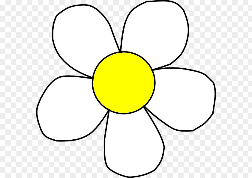 Yellow Daisy Pictures Flower Black And White Clip Art PNG