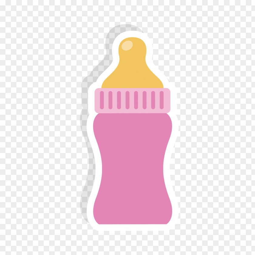Baby Bottles Vector Material Cartoon Glass Bottle Infant PNG