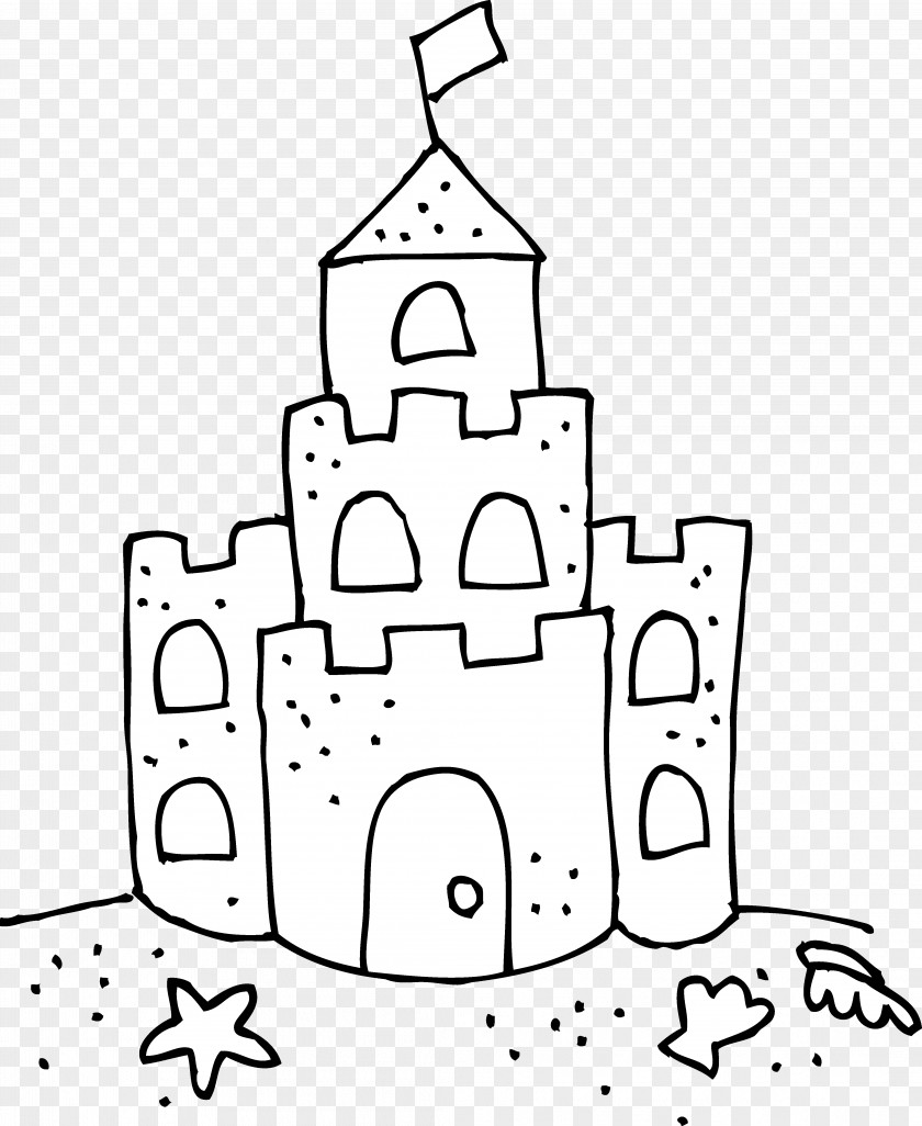 Castle Princess Sand Art And Play Drawing Coloring Book Clip PNG