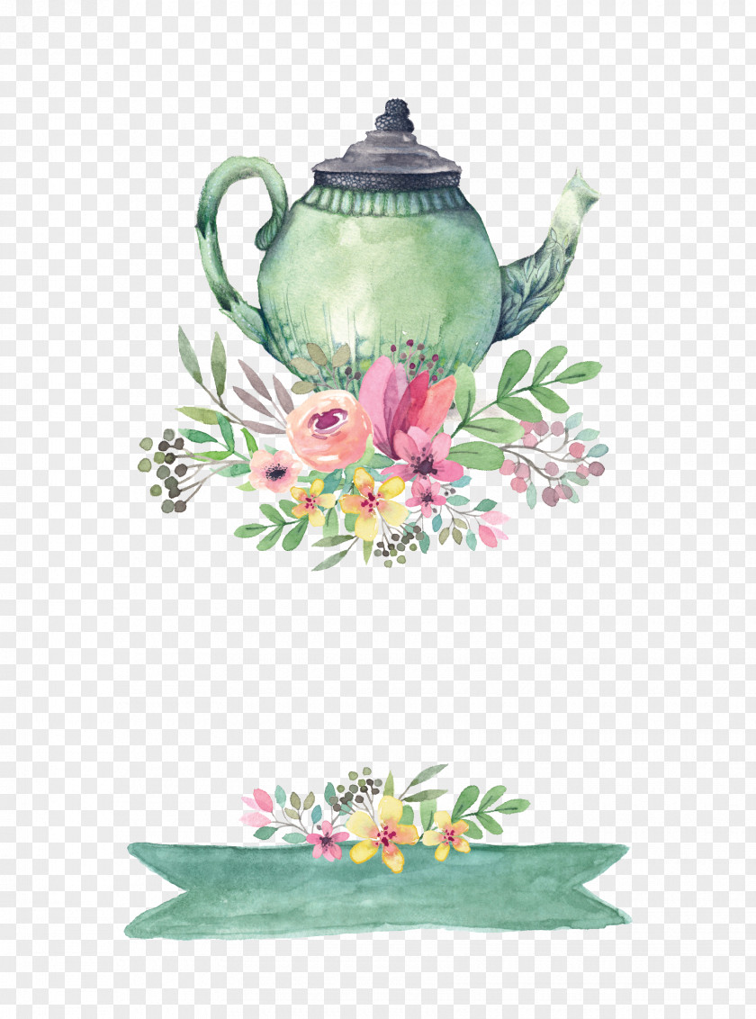 Drawing Teapot Tea Party Wedding Invitation Bridal Shower PNG
