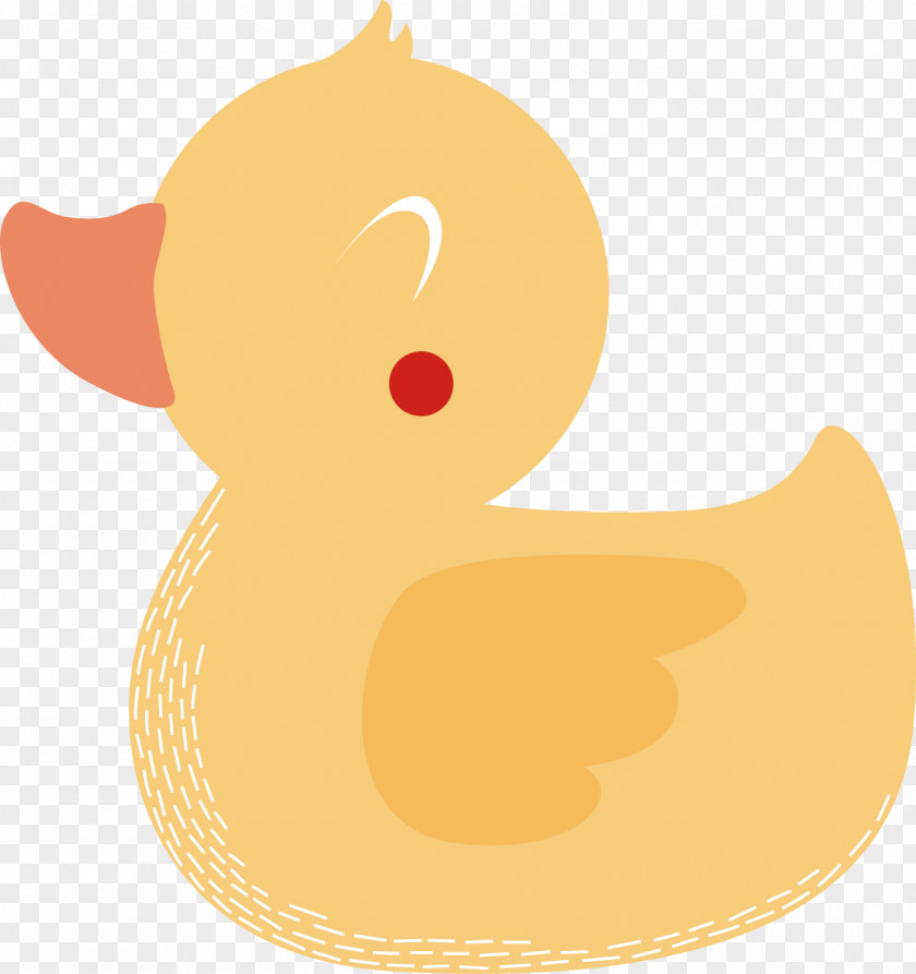 Lovely Yellow Duck Vector Download Clip Art PNG