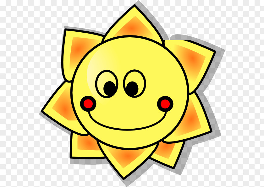 Smiling Sunshine Cartoon Drawing Clip Art PNG