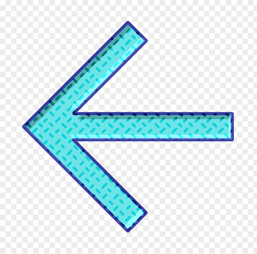 Symbol Electric Blue Arrow Icon Back PNG