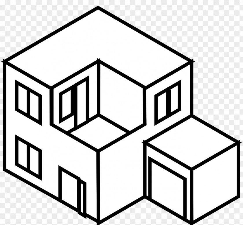 White House Vector Line Art Drawing Clip PNG