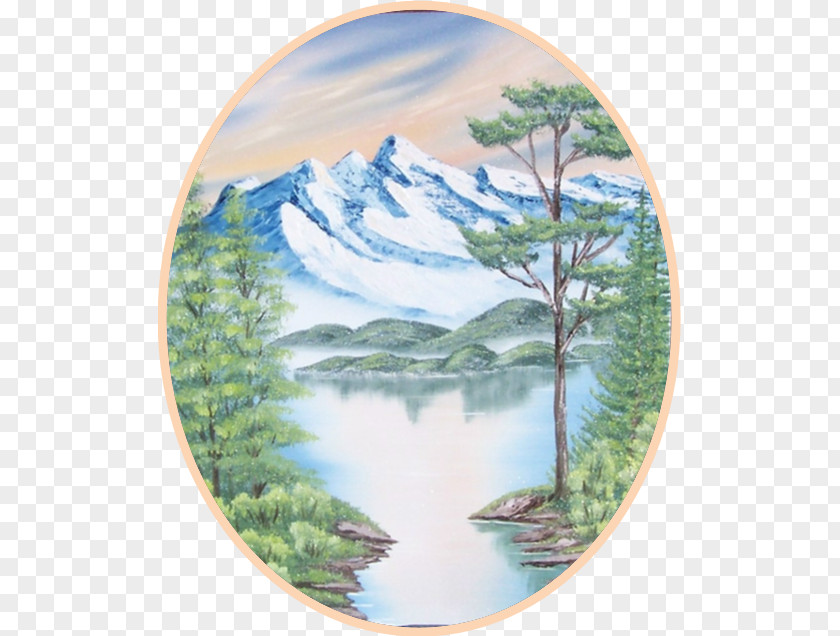 Experience The Joy Of Painting With Bob Ross Oil Ecosystem Water Resources Painter PNG